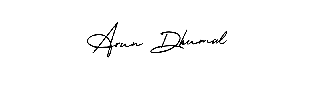 Create a beautiful signature design for name Arun Dhumal. With this signature (AmerikaSignatureDemo-Regular) fonts, you can make a handwritten signature for free. Arun Dhumal signature style 3 images and pictures png