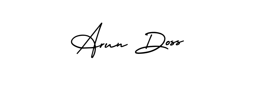 Design your own signature with our free online signature maker. With this signature software, you can create a handwritten (AmerikaSignatureDemo-Regular) signature for name Arun Doss. Arun Doss signature style 3 images and pictures png