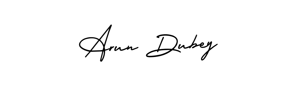 Create a beautiful signature design for name Arun Dubey. With this signature (AmerikaSignatureDemo-Regular) fonts, you can make a handwritten signature for free. Arun Dubey signature style 3 images and pictures png