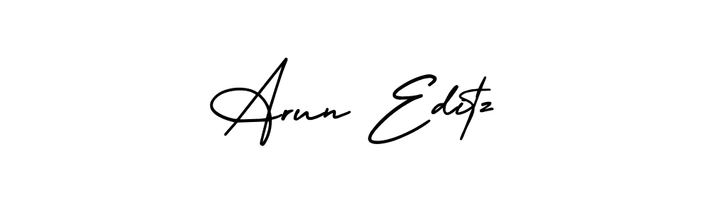 How to Draw Arun Editz signature style? AmerikaSignatureDemo-Regular is a latest design signature styles for name Arun Editz. Arun Editz signature style 3 images and pictures png