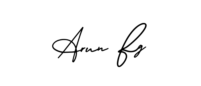Make a short Arun Fg signature style. Manage your documents anywhere anytime using AmerikaSignatureDemo-Regular. Create and add eSignatures, submit forms, share and send files easily. Arun Fg signature style 3 images and pictures png