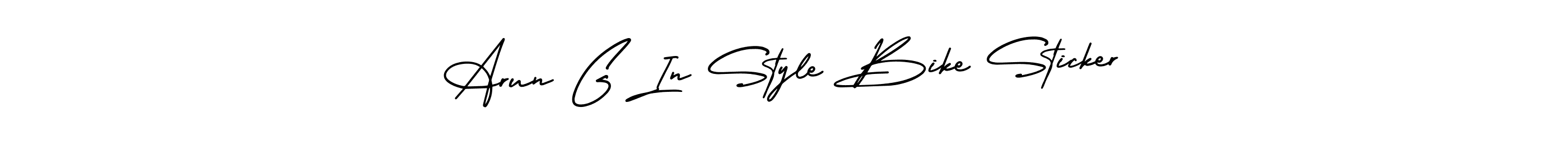Also we have Arun G In Style Bike Sticker name is the best signature style. Create professional handwritten signature collection using AmerikaSignatureDemo-Regular autograph style. Arun G In Style Bike Sticker signature style 3 images and pictures png