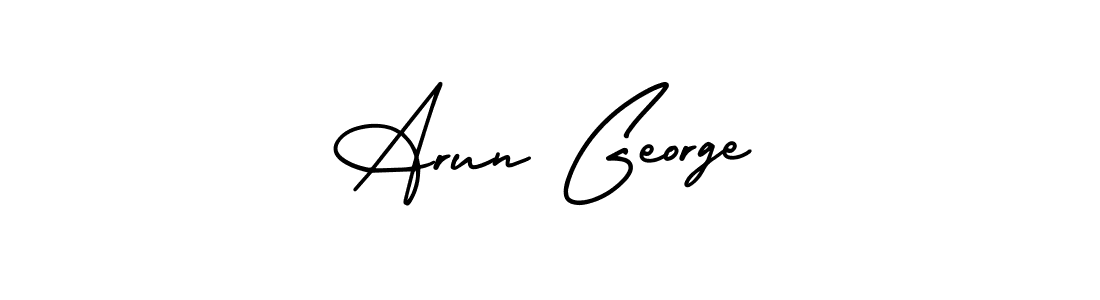 Also You can easily find your signature by using the search form. We will create Arun George name handwritten signature images for you free of cost using AmerikaSignatureDemo-Regular sign style. Arun George signature style 3 images and pictures png