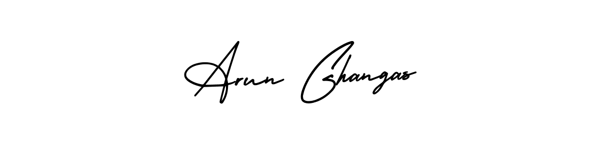 How to make Arun Ghangas name signature. Use AmerikaSignatureDemo-Regular style for creating short signs online. This is the latest handwritten sign. Arun Ghangas signature style 3 images and pictures png