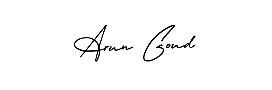 Also You can easily find your signature by using the search form. We will create Arun Goud name handwritten signature images for you free of cost using AmerikaSignatureDemo-Regular sign style. Arun Goud signature style 3 images and pictures png