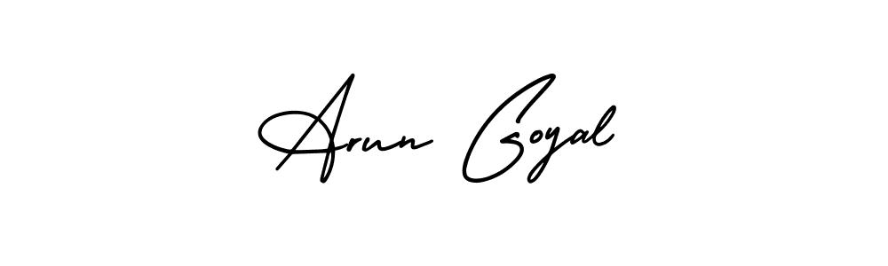 Create a beautiful signature design for name Arun Goyal. With this signature (AmerikaSignatureDemo-Regular) fonts, you can make a handwritten signature for free. Arun Goyal signature style 3 images and pictures png