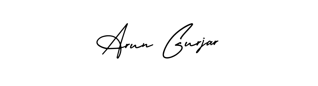 This is the best signature style for the Arun Gurjar name. Also you like these signature font (AmerikaSignatureDemo-Regular). Mix name signature. Arun Gurjar signature style 3 images and pictures png