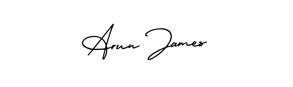 How to Draw Arun James signature style? AmerikaSignatureDemo-Regular is a latest design signature styles for name Arun James. Arun James signature style 3 images and pictures png