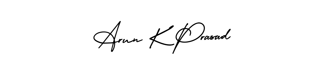 Make a short Arun K Prasad signature style. Manage your documents anywhere anytime using AmerikaSignatureDemo-Regular. Create and add eSignatures, submit forms, share and send files easily. Arun K Prasad signature style 3 images and pictures png