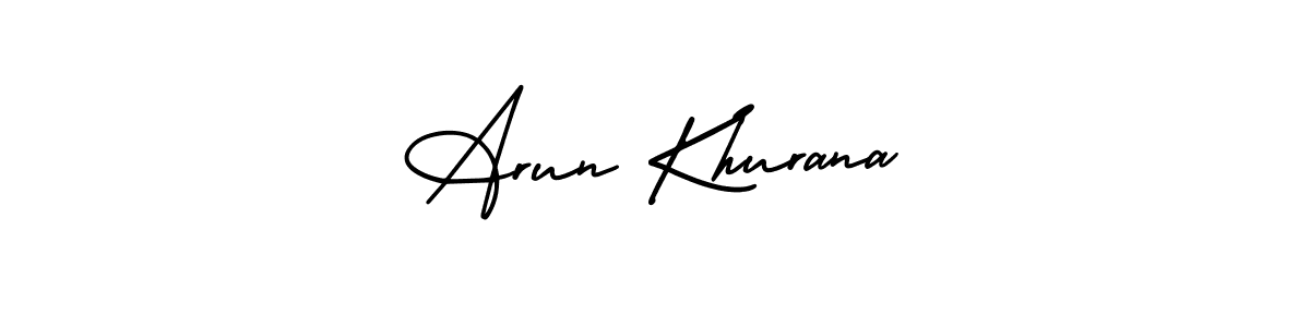 Make a short Arun Khurana signature style. Manage your documents anywhere anytime using AmerikaSignatureDemo-Regular. Create and add eSignatures, submit forms, share and send files easily. Arun Khurana signature style 3 images and pictures png