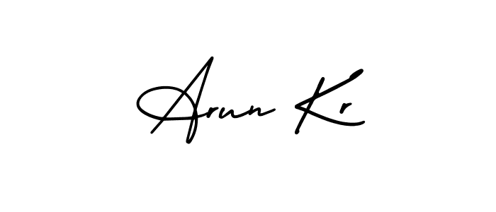 You can use this online signature creator to create a handwritten signature for the name Arun Kr. This is the best online autograph maker. Arun Kr signature style 3 images and pictures png