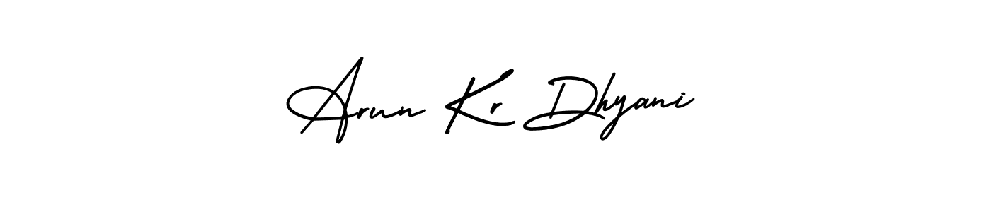 Make a beautiful signature design for name Arun Kr Dhyani. With this signature (AmerikaSignatureDemo-Regular) style, you can create a handwritten signature for free. Arun Kr Dhyani signature style 3 images and pictures png