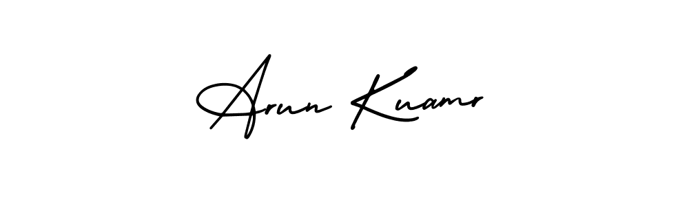 Make a beautiful signature design for name Arun Kuamr. Use this online signature maker to create a handwritten signature for free. Arun Kuamr signature style 3 images and pictures png