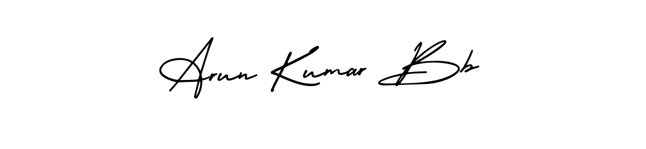 The best way (AmerikaSignatureDemo-Regular) to make a short signature is to pick only two or three words in your name. The name Arun Kumar Bb include a total of six letters. For converting this name. Arun Kumar Bb signature style 3 images and pictures png