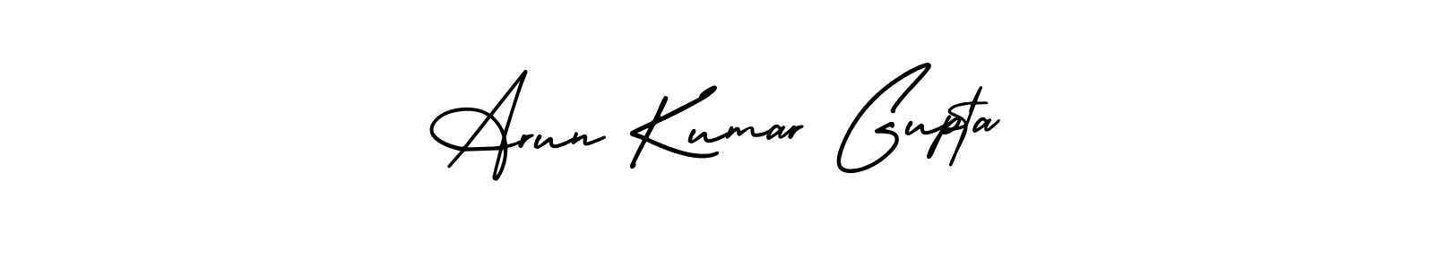 This is the best signature style for the Arun Kumar Gupta name. Also you like these signature font (AmerikaSignatureDemo-Regular). Mix name signature. Arun Kumar Gupta signature style 3 images and pictures png