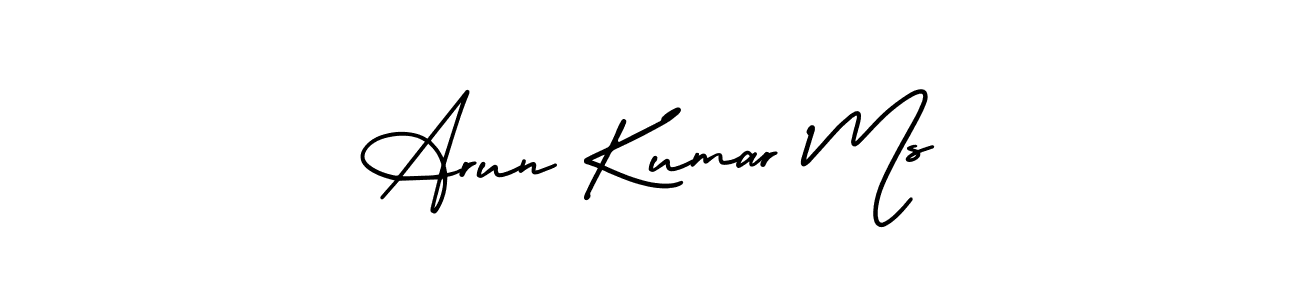 Here are the top 10 professional signature styles for the name Arun Kumar Ms. These are the best autograph styles you can use for your name. Arun Kumar Ms signature style 3 images and pictures png