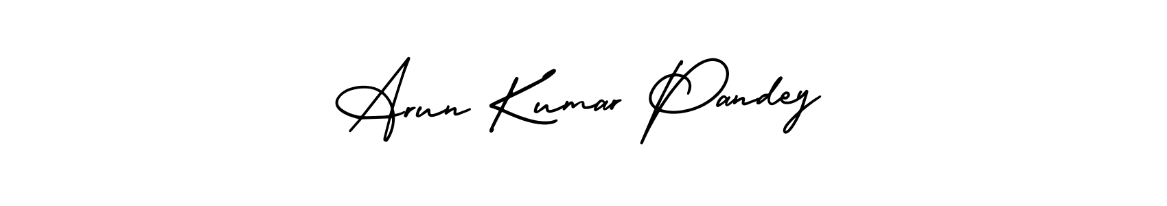 How to make Arun Kumar Pandey signature? AmerikaSignatureDemo-Regular is a professional autograph style. Create handwritten signature for Arun Kumar Pandey name. Arun Kumar Pandey signature style 3 images and pictures png