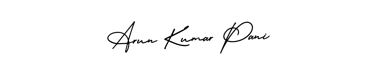 See photos of Arun Kumar Pani official signature by Spectra . Check more albums & portfolios. Read reviews & check more about AmerikaSignatureDemo-Regular font. Arun Kumar Pani signature style 3 images and pictures png