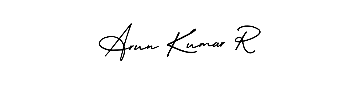 How to Draw Arun Kumar R signature style? AmerikaSignatureDemo-Regular is a latest design signature styles for name Arun Kumar R. Arun Kumar R signature style 3 images and pictures png