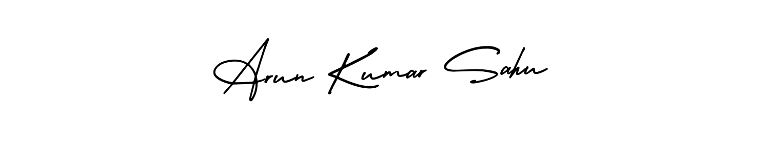 Create a beautiful signature design for name Arun Kumar Sahu. With this signature (AmerikaSignatureDemo-Regular) fonts, you can make a handwritten signature for free. Arun Kumar Sahu signature style 3 images and pictures png