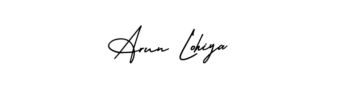 Design your own signature with our free online signature maker. With this signature software, you can create a handwritten (AmerikaSignatureDemo-Regular) signature for name Arun Lohiya. Arun Lohiya signature style 3 images and pictures png