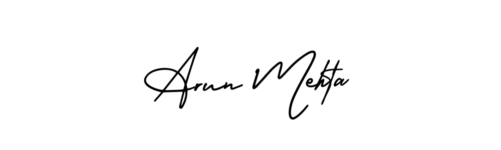 How to make Arun Mehta signature? AmerikaSignatureDemo-Regular is a professional autograph style. Create handwritten signature for Arun Mehta name. Arun Mehta signature style 3 images and pictures png