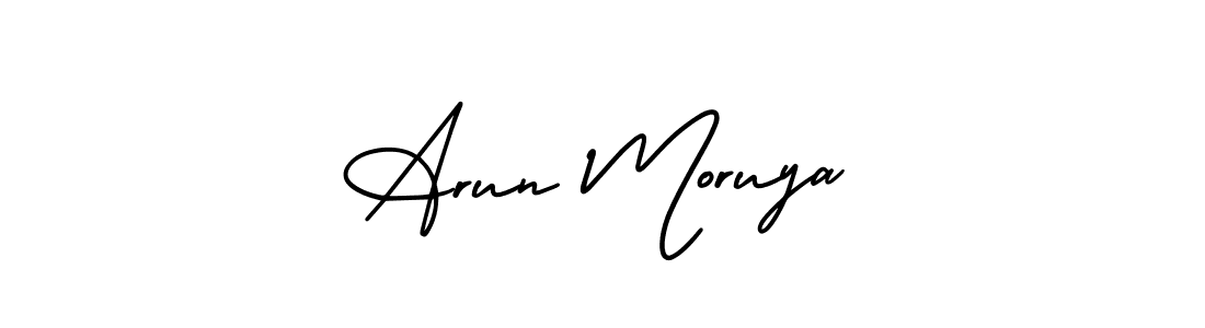 Create a beautiful signature design for name Arun Moruya. With this signature (AmerikaSignatureDemo-Regular) fonts, you can make a handwritten signature for free. Arun Moruya signature style 3 images and pictures png