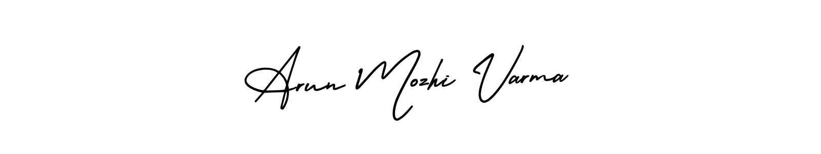 Also You can easily find your signature by using the search form. We will create Arun Mozhi Varma name handwritten signature images for you free of cost using AmerikaSignatureDemo-Regular sign style. Arun Mozhi Varma signature style 3 images and pictures png