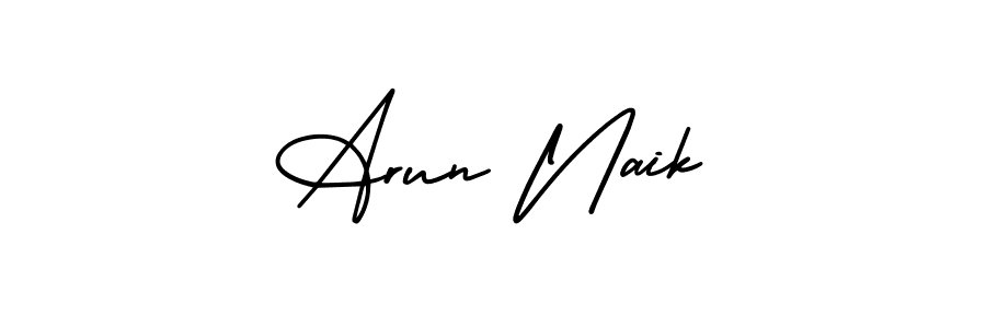 How to make Arun Naik signature? AmerikaSignatureDemo-Regular is a professional autograph style. Create handwritten signature for Arun Naik name. Arun Naik signature style 3 images and pictures png