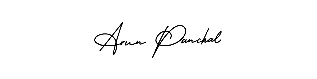 How to make Arun Panchal signature? AmerikaSignatureDemo-Regular is a professional autograph style. Create handwritten signature for Arun Panchal name. Arun Panchal signature style 3 images and pictures png
