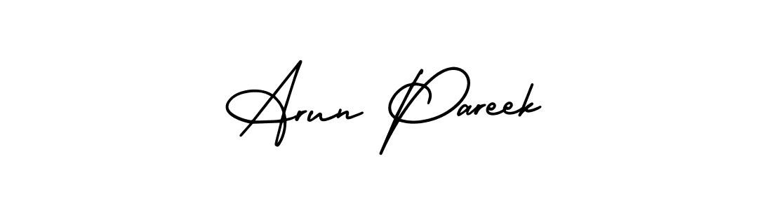 How to make Arun Pareek signature? AmerikaSignatureDemo-Regular is a professional autograph style. Create handwritten signature for Arun Pareek name. Arun Pareek signature style 3 images and pictures png
