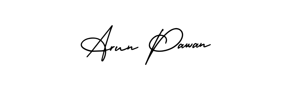 Make a beautiful signature design for name Arun Pawan. With this signature (AmerikaSignatureDemo-Regular) style, you can create a handwritten signature for free. Arun Pawan signature style 3 images and pictures png