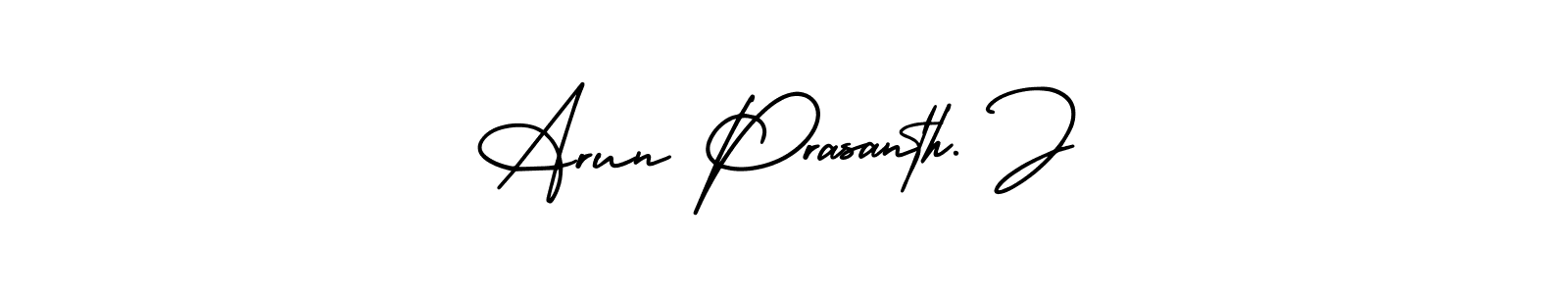 Make a beautiful signature design for name Arun Prasanth. J. With this signature (AmerikaSignatureDemo-Regular) style, you can create a handwritten signature for free. Arun Prasanth. J signature style 3 images and pictures png