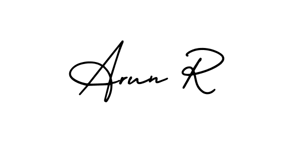 Make a beautiful signature design for name Arun R. Use this online signature maker to create a handwritten signature for free. Arun R signature style 3 images and pictures png