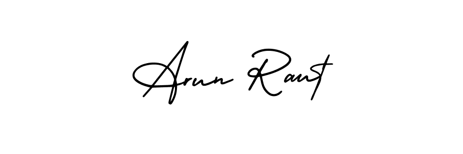 Create a beautiful signature design for name Arun Raut. With this signature (AmerikaSignatureDemo-Regular) fonts, you can make a handwritten signature for free. Arun Raut signature style 3 images and pictures png