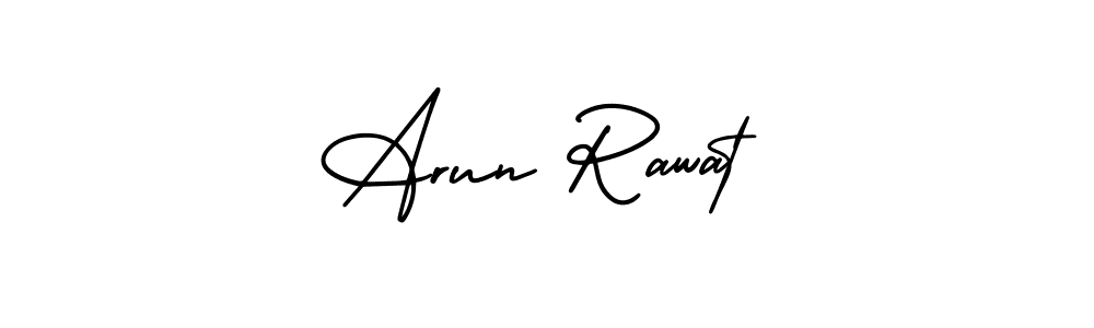 You should practise on your own different ways (AmerikaSignatureDemo-Regular) to write your name (Arun Rawat) in signature. don't let someone else do it for you. Arun Rawat signature style 3 images and pictures png