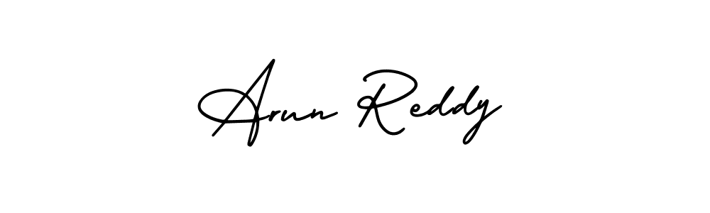 Create a beautiful signature design for name Arun Reddy. With this signature (AmerikaSignatureDemo-Regular) fonts, you can make a handwritten signature for free. Arun Reddy signature style 3 images and pictures png