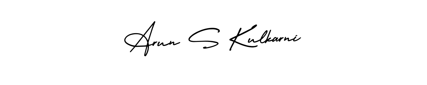 How to make Arun S Kulkarni signature? AmerikaSignatureDemo-Regular is a professional autograph style. Create handwritten signature for Arun S Kulkarni name. Arun S Kulkarni signature style 3 images and pictures png
