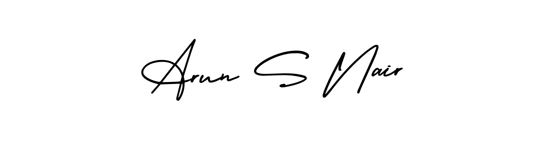 How to make Arun S Nair signature? AmerikaSignatureDemo-Regular is a professional autograph style. Create handwritten signature for Arun S Nair name. Arun S Nair signature style 3 images and pictures png
