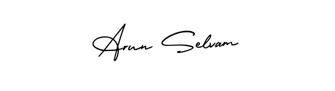 Also we have Arun Selvam name is the best signature style. Create professional handwritten signature collection using AmerikaSignatureDemo-Regular autograph style. Arun Selvam signature style 3 images and pictures png