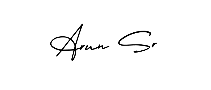 Also we have Arun Sr name is the best signature style. Create professional handwritten signature collection using AmerikaSignatureDemo-Regular autograph style. Arun Sr signature style 3 images and pictures png