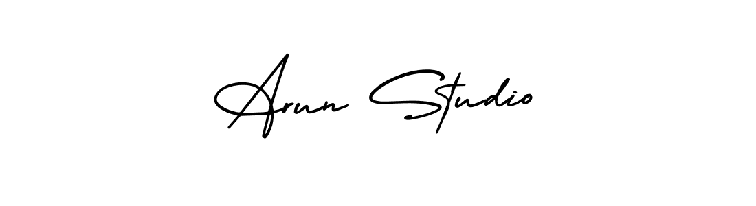 Make a beautiful signature design for name Arun Studio. With this signature (AmerikaSignatureDemo-Regular) style, you can create a handwritten signature for free. Arun Studio signature style 3 images and pictures png