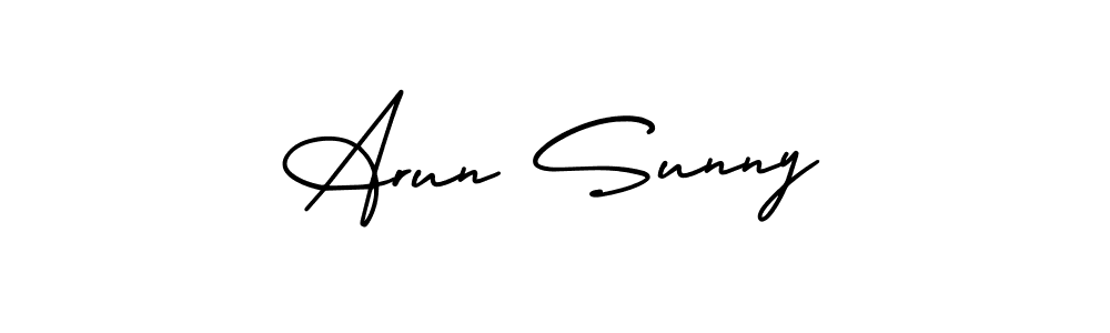 How to Draw Arun Sunny signature style? AmerikaSignatureDemo-Regular is a latest design signature styles for name Arun Sunny. Arun Sunny signature style 3 images and pictures png