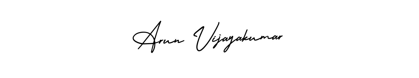 You can use this online signature creator to create a handwritten signature for the name Arun Vijayakumar. This is the best online autograph maker. Arun Vijayakumar signature style 3 images and pictures png