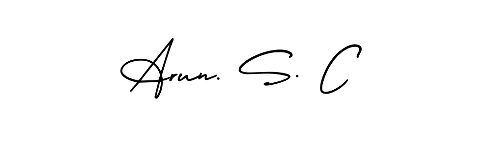 Also we have Arun. S. C name is the best signature style. Create professional handwritten signature collection using AmerikaSignatureDemo-Regular autograph style. Arun. S. C signature style 3 images and pictures png