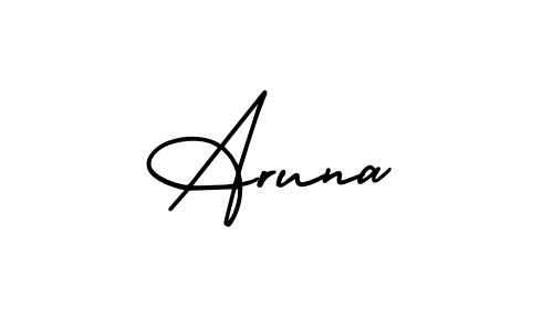 This is the best signature style for the Aruna name. Also you like these signature font (AmerikaSignatureDemo-Regular). Mix name signature. Aruna signature style 3 images and pictures png