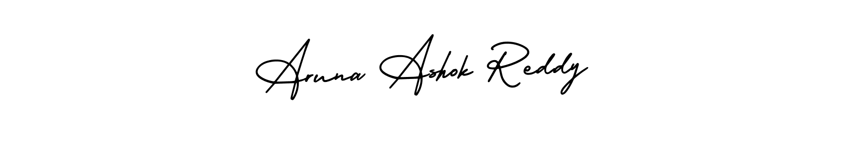 The best way (AmerikaSignatureDemo-Regular) to make a short signature is to pick only two or three words in your name. The name Aruna Ashok Reddy include a total of six letters. For converting this name. Aruna Ashok Reddy signature style 3 images and pictures png