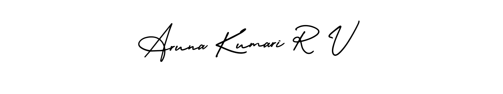 Make a beautiful signature design for name Aruna Kumari R V. Use this online signature maker to create a handwritten signature for free. Aruna Kumari R V signature style 3 images and pictures png