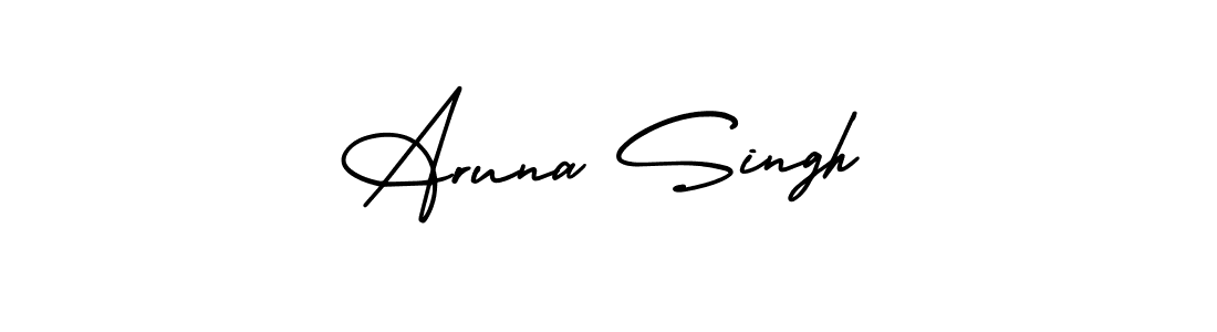 How to make Aruna Singh name signature. Use AmerikaSignatureDemo-Regular style for creating short signs online. This is the latest handwritten sign. Aruna Singh signature style 3 images and pictures png