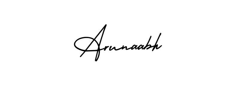 Use a signature maker to create a handwritten signature online. With this signature software, you can design (AmerikaSignatureDemo-Regular) your own signature for name Arunaabh. Arunaabh signature style 3 images and pictures png